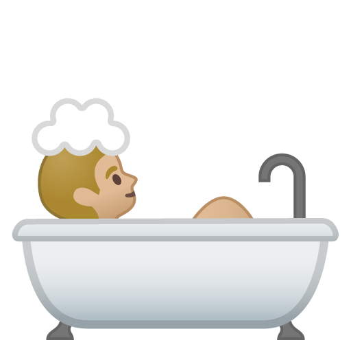 Person Taking Bath: Medium-Light Skin Tone, the design in this release