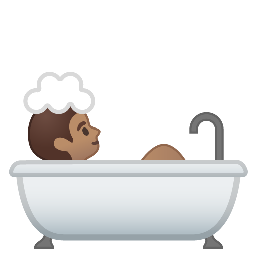 Person Taking Bath: Medium Skin Tone, the design in this release