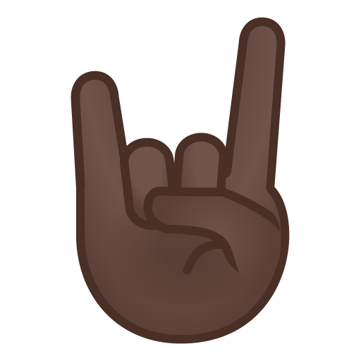 Sign of the Horns: Dark Skin Tone, the design in this release