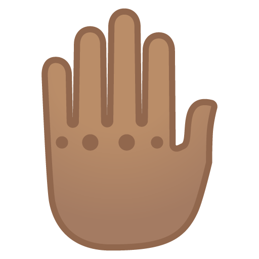 Raised Back of Hand: Medium Skin Tone, the design in this release