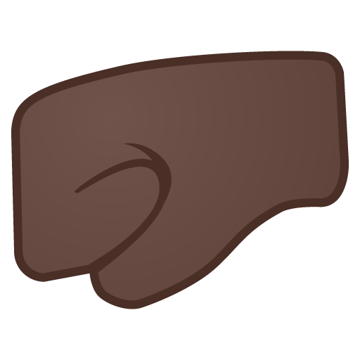 Left-Facing Fist: Dark Skin Tone, the design in this release