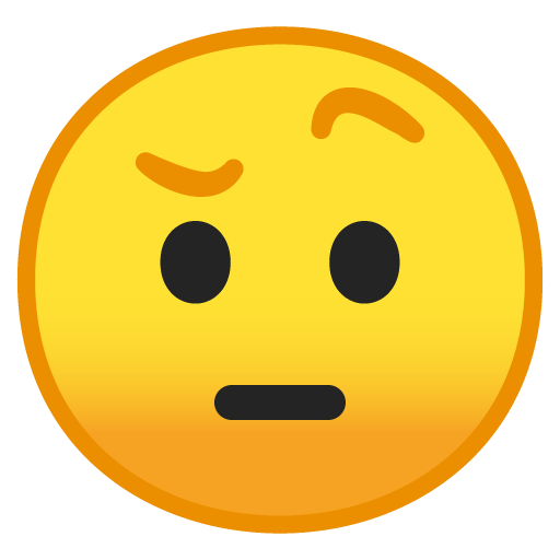 Face with Raised Eyebrow, the design in this release