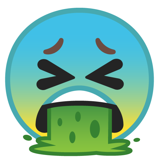 Face Vomiting as drawn by Google in Android 8.0