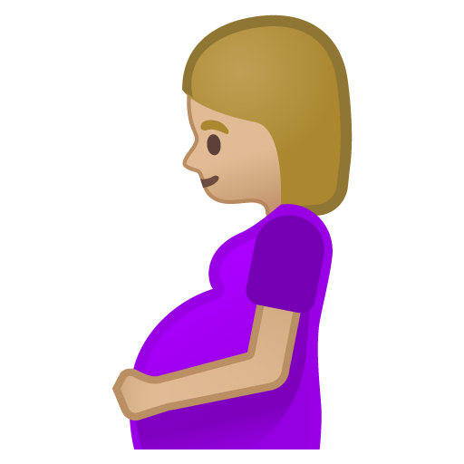 Pregnant Woman: Medium-Light Skin Tone, the design in this release