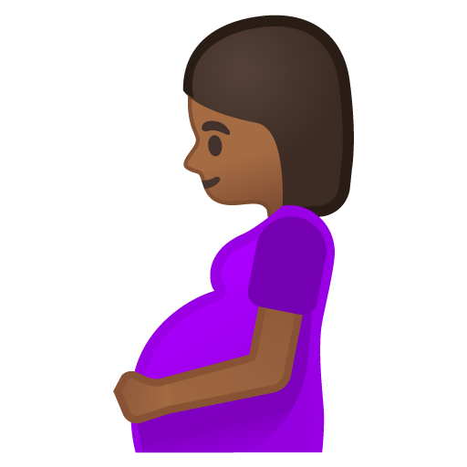Pregnant Woman: Medium-Dark Skin Tone, the design in this release