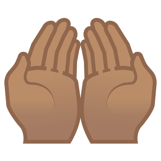 Palms up Together: Medium Skin Tone, the design in this release