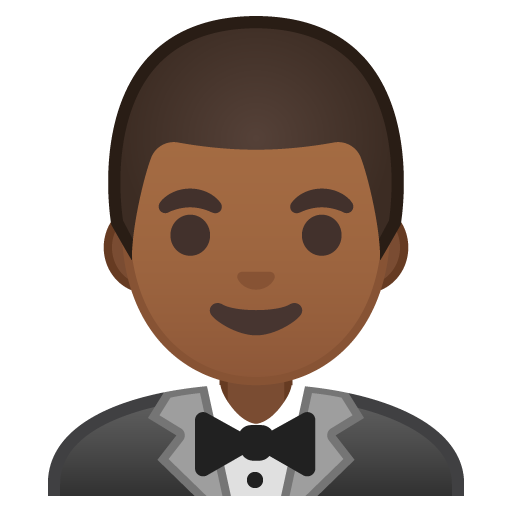 Person in Tuxedo: Medium-Dark Skin Tone, the design in this release