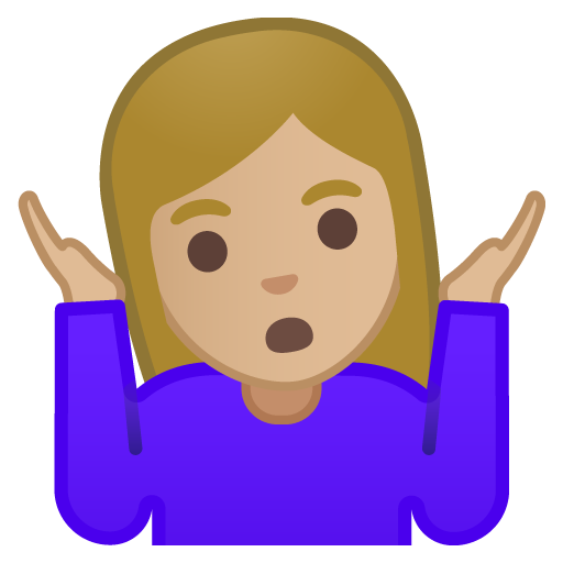 Woman Shrugging: Medium-Light Skin Tone, the design in this release