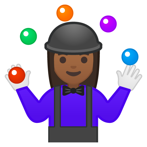 Woman Juggling: Medium-Dark Skin Tone, the design in this release