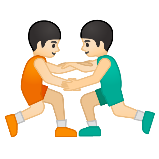 Men Wrestling: Light Skin Tone, the design in this release