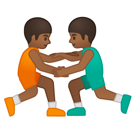 Men Wrestling: Medium-Dark Skin Tone, the design in this release