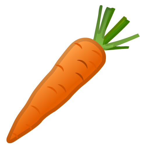 Carrot as drawn by Google in Android 8.0