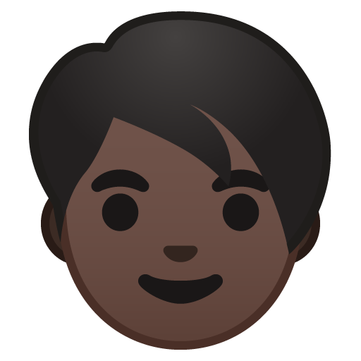 Person: Dark Skin Tone, the design in this release