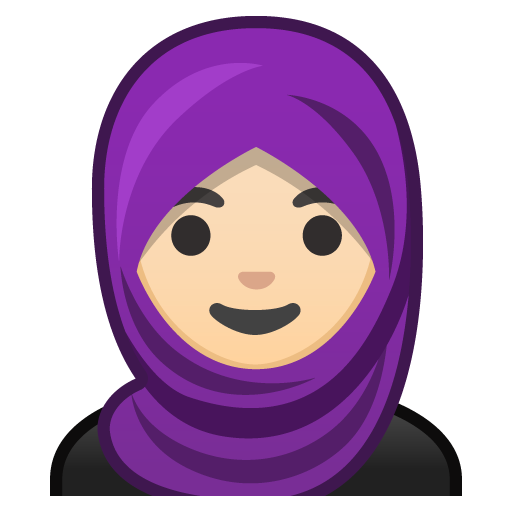 Woman with Headscarf: Light Skin Tone, the design in this release