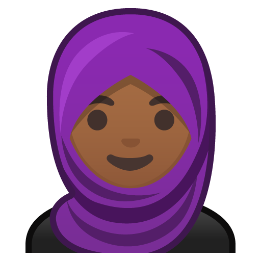 Woman with Headscarf: Medium-Dark Skin Tone, the design in this release
