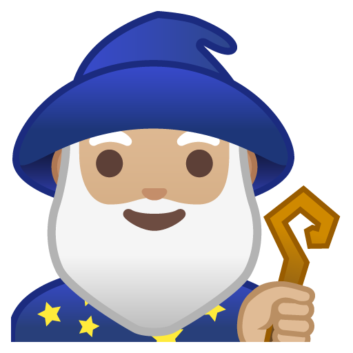 Man Mage: Medium-Light Skin Tone, the design in this release