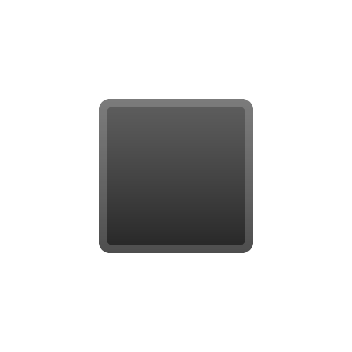Black Medium-Small Square as drawn by Google in Android 8.0