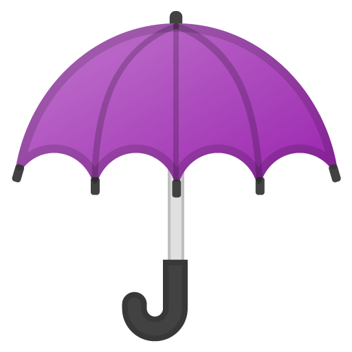 Umbrella as drawn by Google in Android 8.0