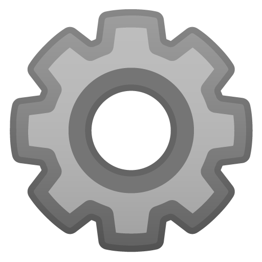 Gear as drawn by Google in Android 8.0
