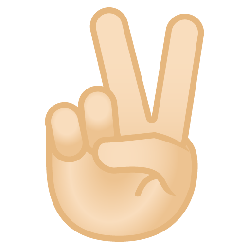 Victory Hand: Light Skin Tone, the design in this release