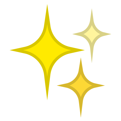 Sparkles as drawn by Google in Android 8.0