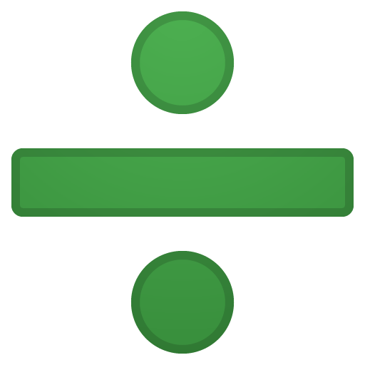 Divide as drawn by Google in Android 8.0