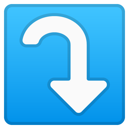 Right Arrow Curving Down, the design in this release