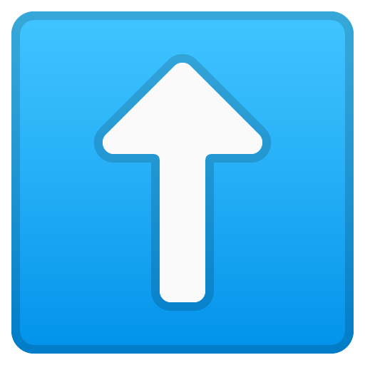 Up Arrow as drawn by Google in Android 8.0