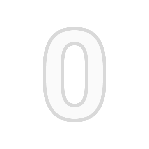 Digit Zero as drawn by Google in Android 8.0