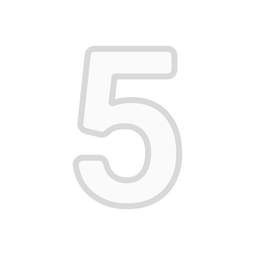 Digit Five as drawn by Google in Android 8.0