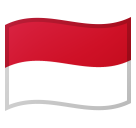 Flag: Indonesia as drawn by Google in Android 8.1
