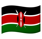 Flag: Kenya as drawn by Google in Android 8.1