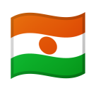 Flag: Niger as drawn by Google in Android 8.1