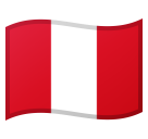 Flag: Peru as drawn by Google in Android 8.1