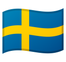 Flag: Sweden as drawn by Google in Android 8.1