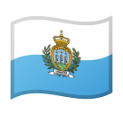 Flag: San Marino as drawn by Google in Android 8.1