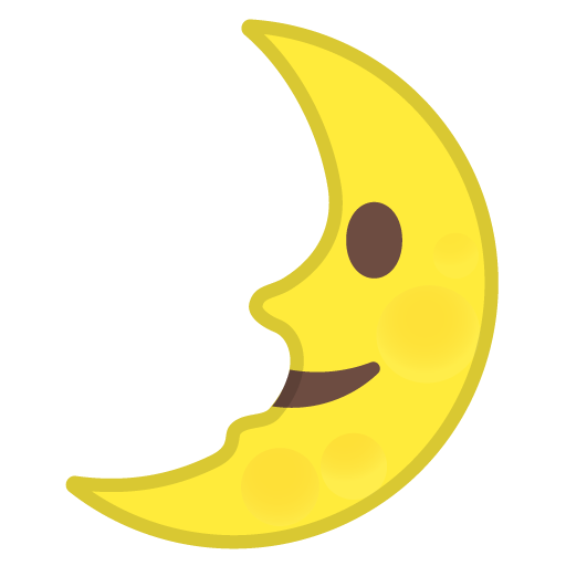 First Quarter Moon Face, the previous design