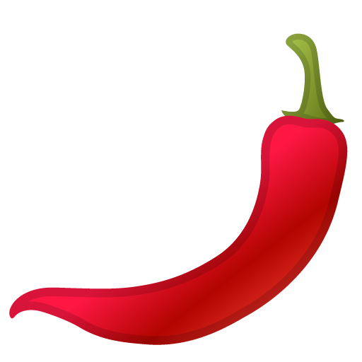 Hot Pepper as drawn by Google in Android 8.1