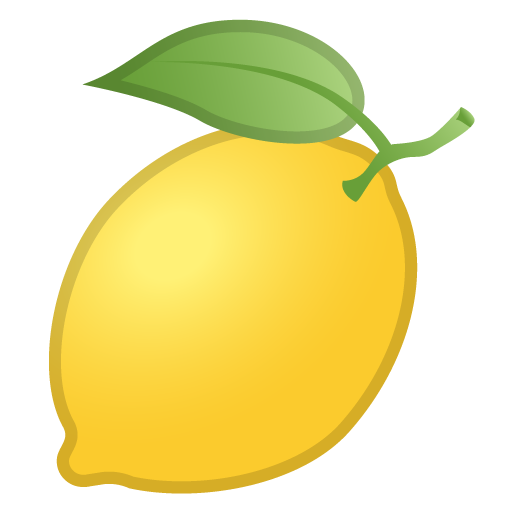 ليمون as drawn by Google in Android 8.1