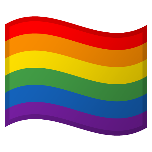 Rainbow Flag as drawn by Google in Android 8.1