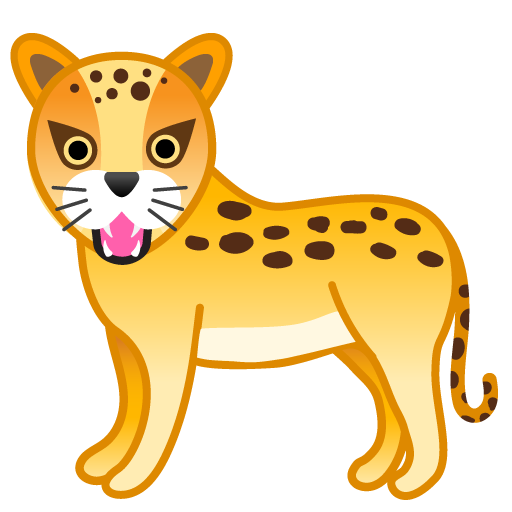 Leopardo as drawn by Google in Android 8.1