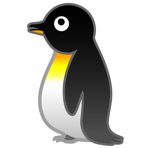 Penguin as drawn by Google in Android 8.1