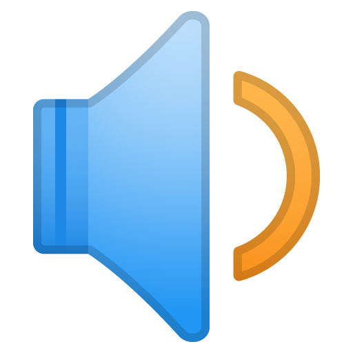 Speaker Medium Volume as drawn by Google in Android 8.1