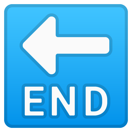 END Arrow as drawn by Google in Android 8.1