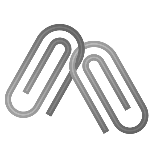 Linked Paperclips as drawn by Google in Android 8.1