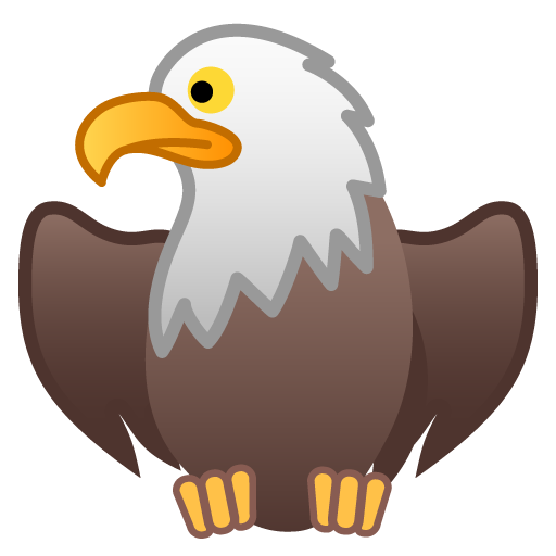 Eagle as drawn by Google in Android 8.1