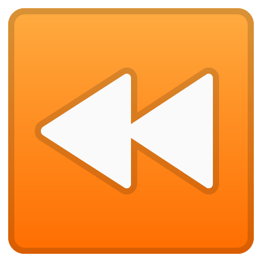 Fast Reverse Button as drawn by Google in Android 8.1