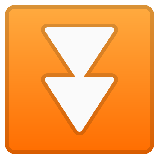 Fast Down Button as drawn by Google in Android 8.1