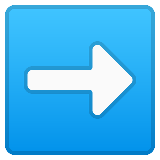 Right Arrow as drawn by Google in Android 8.1