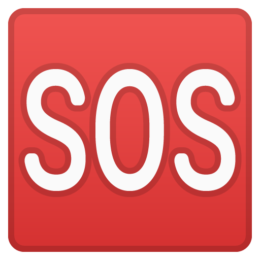 SOS Button as drawn by Google in Android 9.0